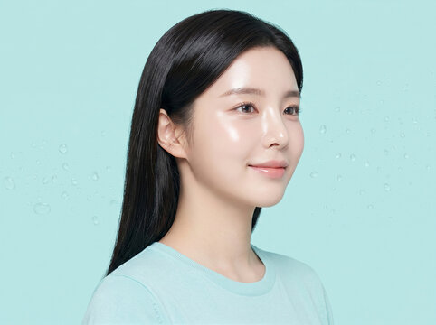 차분한 옆모습의 여성 / Calm Side Portrait Woman