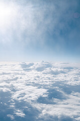Naklejka premium 上空からの幻想的な雲
