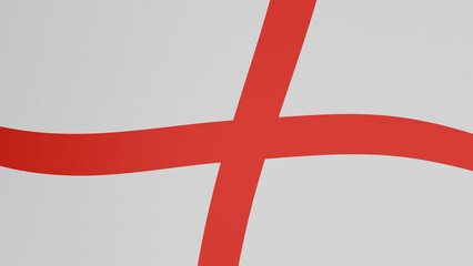 Obraz premium England flag icon, realistic 3D glossy national symbol of England Saint George Cross in 4K resolution, football world cup and soccer championship element