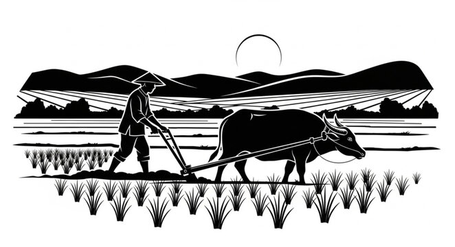farm animals in the desert