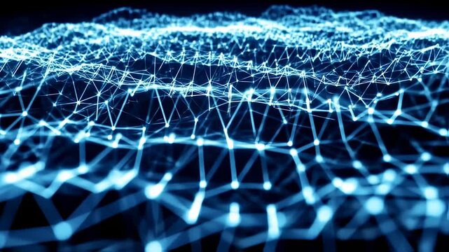 Network evolving in abstract digital space