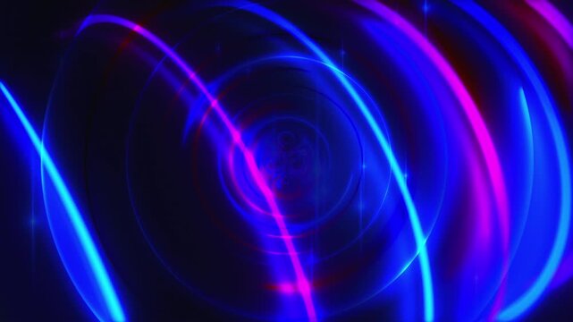 Chaotic fractal lights. Computer generated render