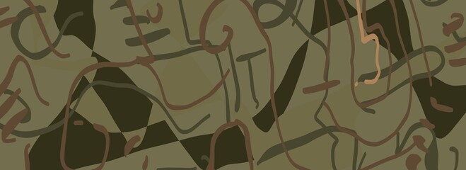 Abstract image for printing - digital painting. The picture is painted by hand on a tablet. © neurostructure