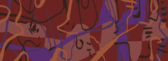 Abstract image for printing - digital painting. The picture is painted by hand on a tablet. © neurostructure
