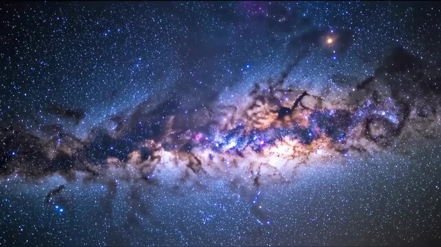 Milky Way timelapse over desert landscape