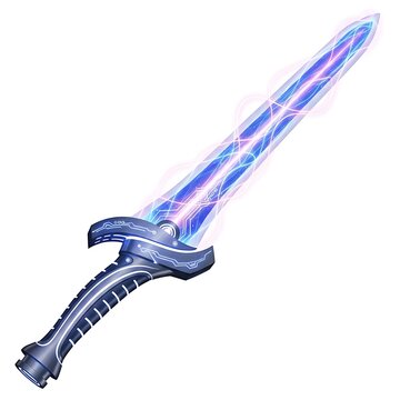 Futuristic Energy Sword with Electric Blue Blade.