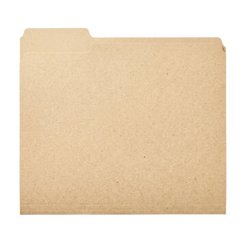 Blank recycled kraft paper folder