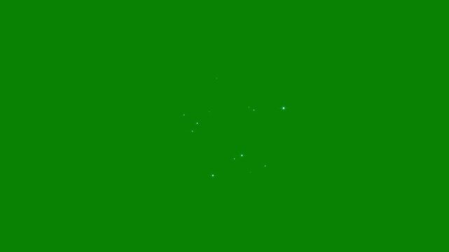 Magic glitter sparkle trail,Luxury glowing  glitter star blast with sparkling magic trail,glowing glitter burst sparkles effect,elegant festive sparkle overlay on green screen background 4k video