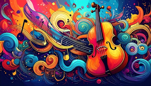 colorful painted wall