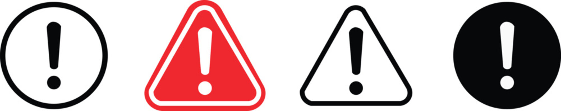 Caution, danger and warning signs.
