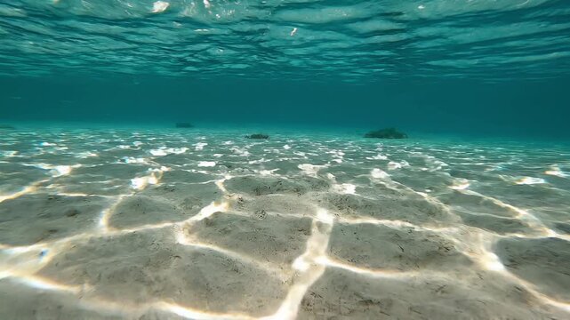 Sun Caustics Sandy Lagoon Floor Tilt