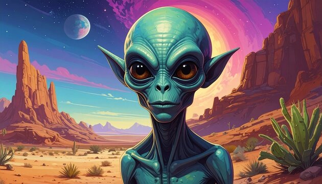 alien in the space