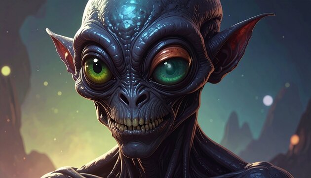 alien in the space