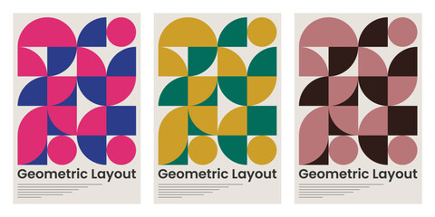 Obraz premium abstract geometric poster design