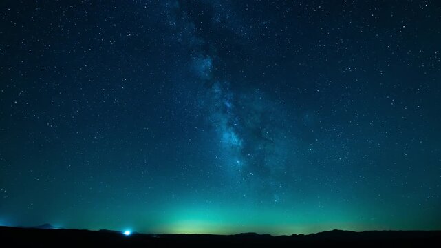 Milky Way Galaxy June South Night Sky 15mm Above Trona Pinnacles California Time Lapse Astrophotography