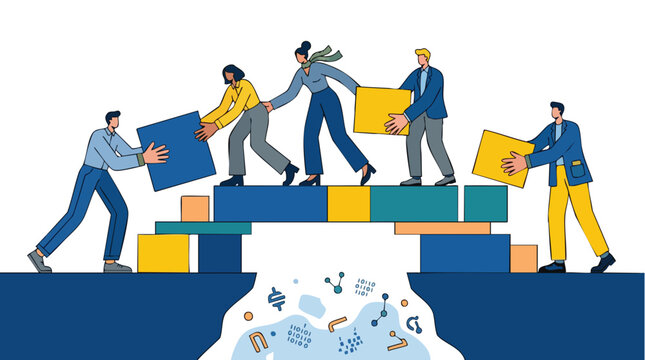 Strategic B2B team collaborating to build scalable digital infrastructure and bridge business operational gaps