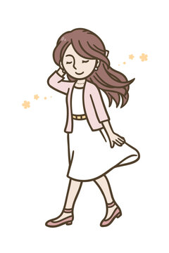 華やかな香りをまとう女性｜柔軟剤・香水・香害