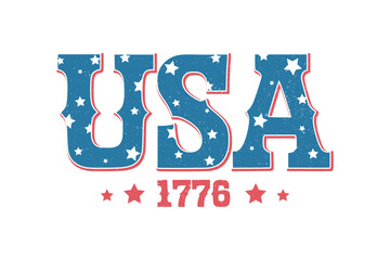 Patriotic USA 1776 Vintage American Independence T Shirt Design © h