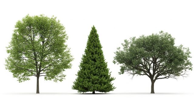Three distinct trees