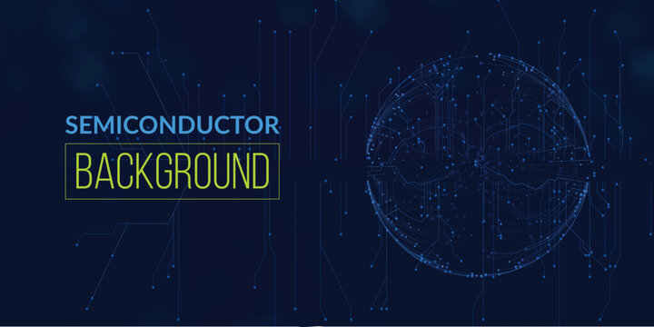 Microchip pathway lines semiconductor background design