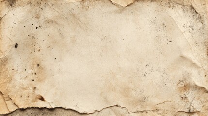 Fototapeta premium Vintage Torn Paper Texture with Faded Stains and Scratches, Ideal for Artistic Backgrounds and Creative Projects