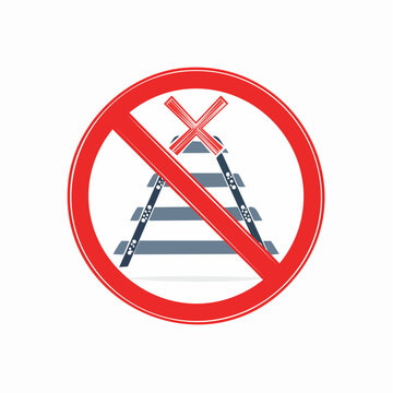 No Trespassing Railroad Crossing Sign