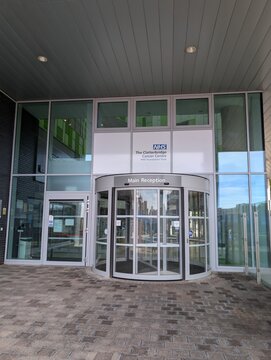 Liverpool Merseyside UK May 23 2026 Clatterbridge Cancer Centre entrance an NHS Trust specialist in the treatment and research of cancer making every patient feel in control of there treatment.