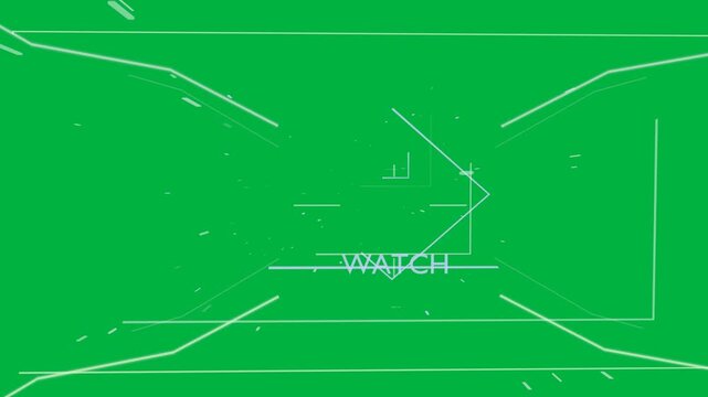 Core pulsing starting HUD forming into WATCH NFC alert badge rotating collapsing transparent canvas