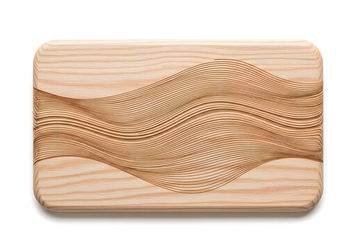 Intricate snake pattern carved into a wooden surface with a natural finish