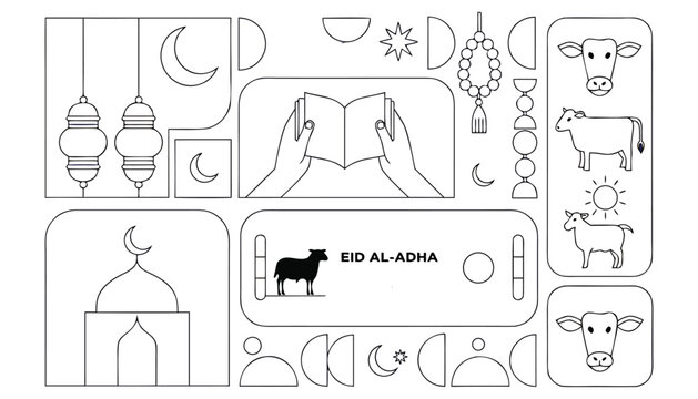 Islamic Festival Social Media Template Vector Pack