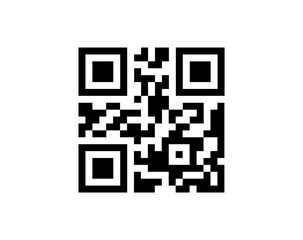 QR code icon isolated on white background digital scan symbol © HiraMohon