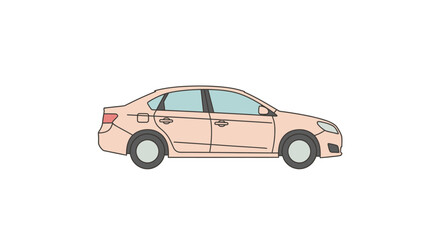 Fototapeta premium Car Sedan Vehicle Automobile Transportation.