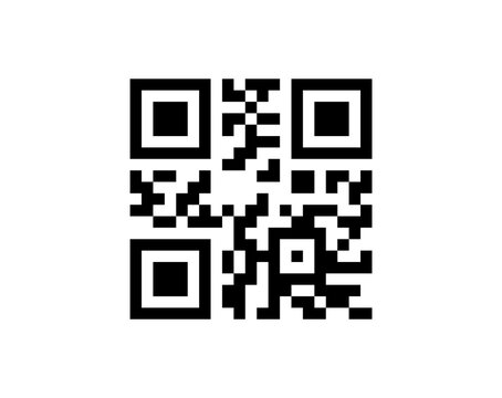 QR code icon isolated on white background digital scan symbol