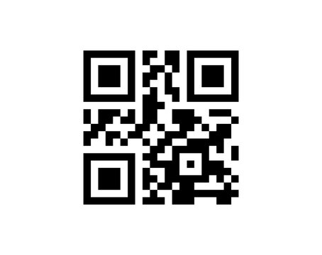 QR code icon isolated on white background digital scan symbol