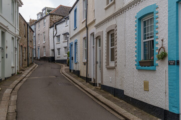 Fototapeta premium Die Hafenstadt Fowey in Cornwall