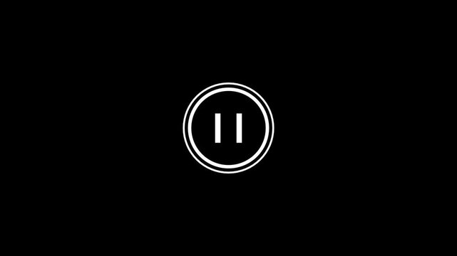 Push button icon with wave signal