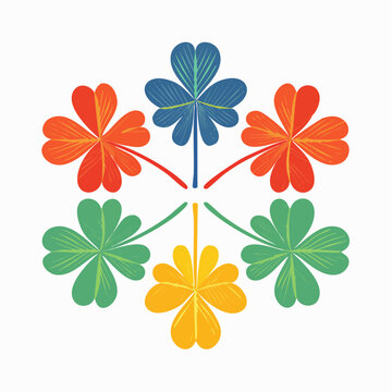 Colorful Clover Pattern