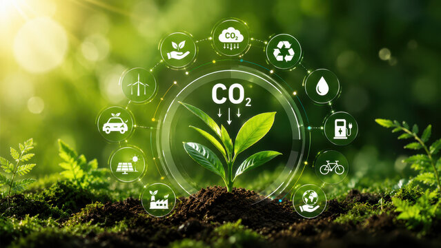 CO2 carbon neutrality and Net Zero emissions target.