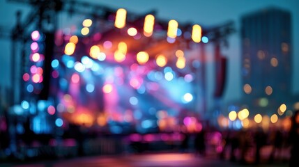 Fototapeta premium festival venue with pitched tent roofs and outdoor seating