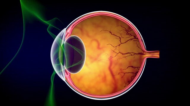 3D Animation of Human Eye Anatomy and Vision Process to Brain