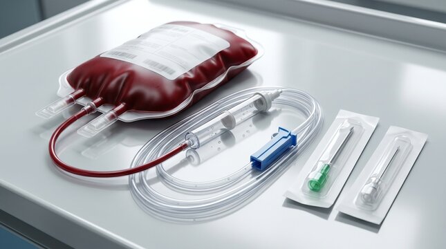 Blood donation in medical setting