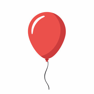 Red Balloon with String