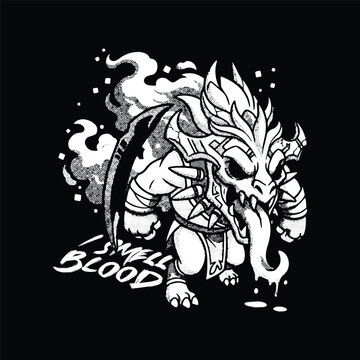 Blood Seeker Dota 2 Simple White Artwork
