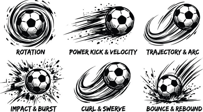 Soccer ball motion graphics