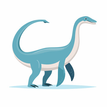 Cartoon Plesiosaur Dinosaur