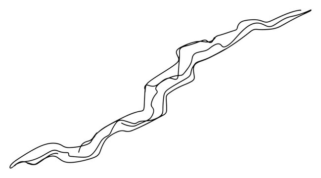 Diagonal flowing stream or path with multiple contour lines in a minimalist line art style