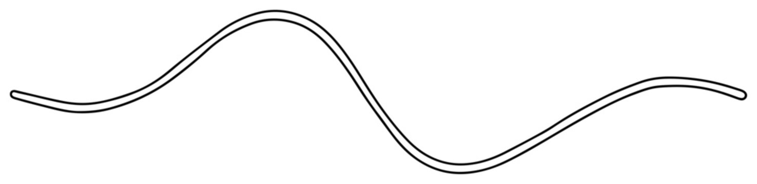 Double thin lines forming a gentle wave pattern in clean minimalist style