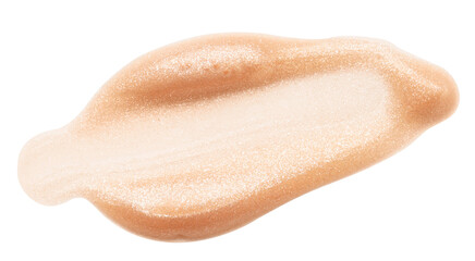 Fototapeta premium Sample of highlighter isolated on white. Makeup product