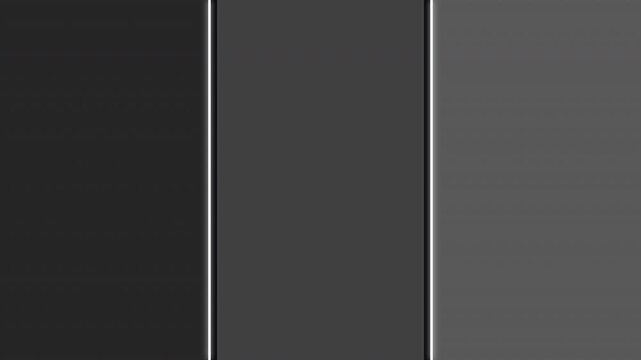 Minimalist Grayscale Vertical Three Panel Split Screen Layout Transition