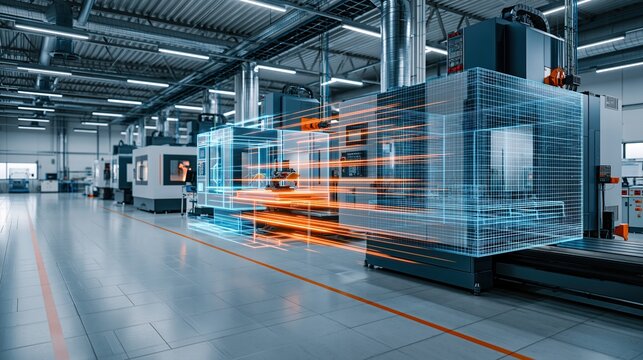 Factory Floor: High-Tech Machinery in Action